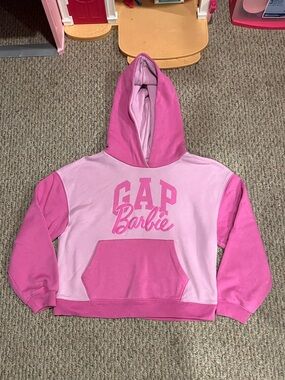 GAP Pink Two-Tone Barbie Logo Hoodie
